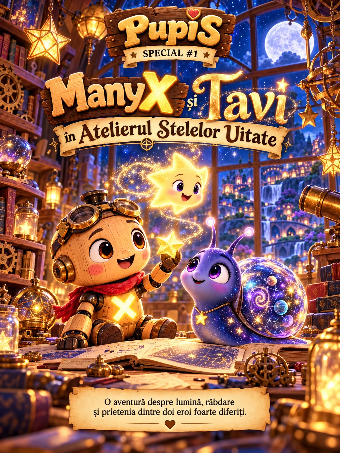 ManyX și Tavi în Atelierul Stelelor Uitate